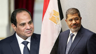 الرئيس السيسي والمعزول محمد مرسي