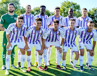 REAL VALLADOLID B. Temporada 2018-19. Samu Pérez, Javi Pérez, Kike Pérez, Seydu, El Hacen y Mario Robles; Waldo, Zalazar, Raúl Navarro, Pablo y Corral. REAL VALLADOLID B 1 (Javi Pérez) REAL MADRID CASTILLA 2 (Javi Sánchez, Fidalgo). 07/10/2018. Campeontato de Liga de 2ª División B, Grupo I, jornada 7. Valladolid, campos anexos al estadio José Zorrilla.