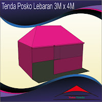 Tenda Posko Lebaran 3m x  4m The Series, Penjual Tenda Posko Lebaran atau Tenda Posko Darurat Lalu Lintas dengan Harga Tenda Posko Lebaran yang Terjangkau.