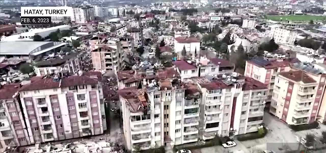 Turkey Earth Quake Aerial View