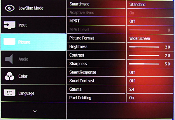 Phillips 22" Monitor Settings - 2