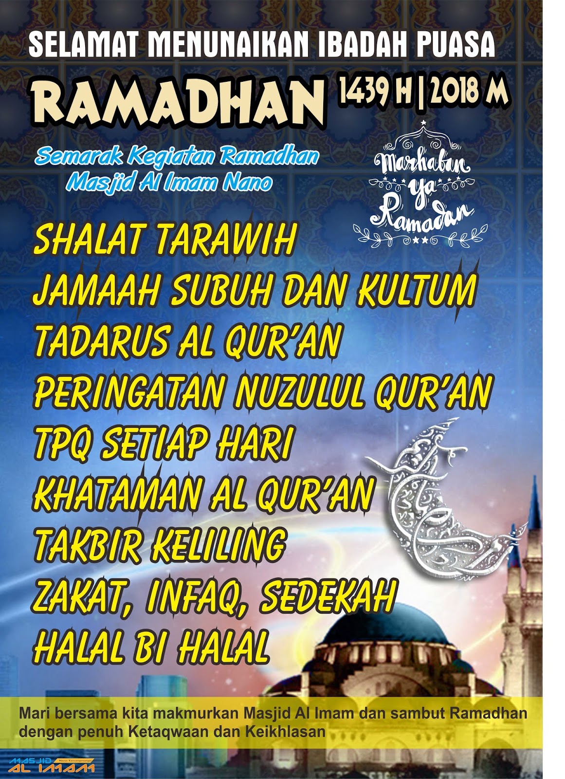 POSTER KEGIATAN RAMADHAN CDR