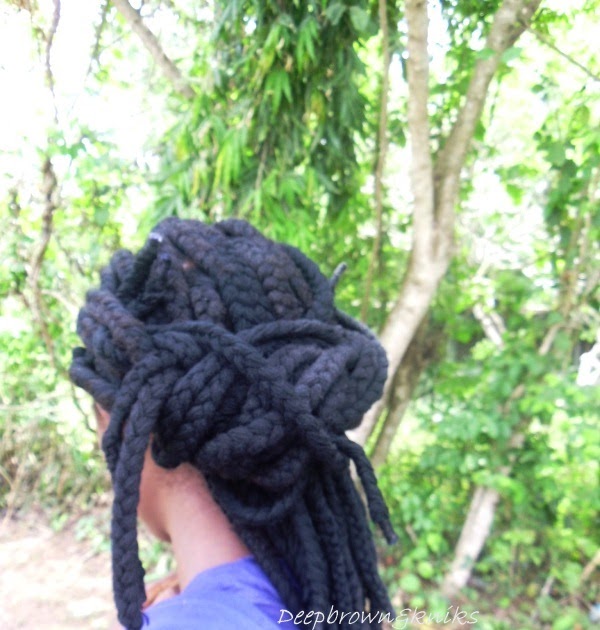 Deepbrown & Kinks: Tips for taking care of your hair while in yarn braids