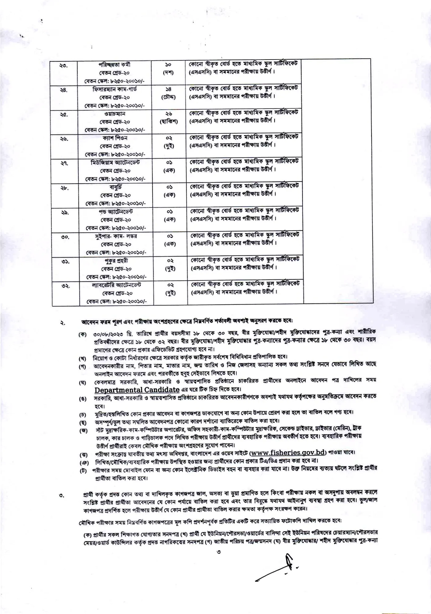 DOF Job Circular 2023