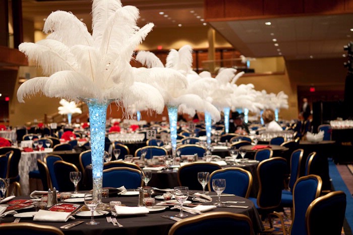 If you are having a Beach theme Wedding add seashells and blue colored 