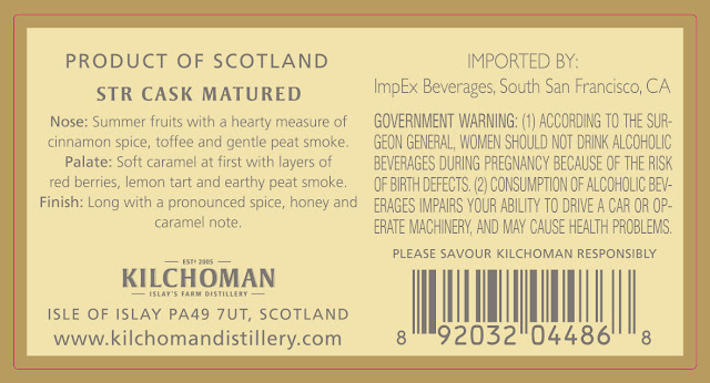 Kilchoman Islay Single Malt Scotch Whiskey - STR Cask Matured