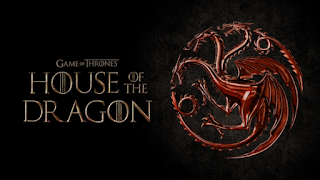 Red Dragon seal with House of the Dragon written in Game of Thrones style writing