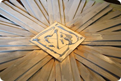 how to make a DIY sunburst mirror