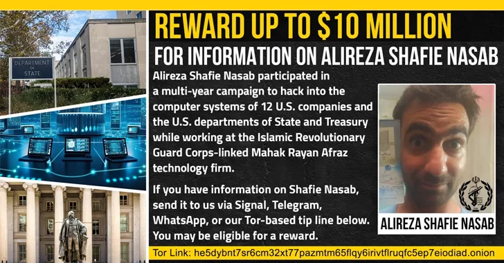 U.S. Charges Iranian Hacker, Offers  Million Reward for Capture