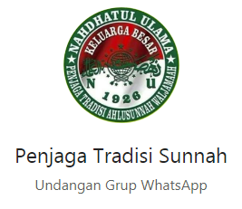 Peraturan Grup WhatsApp Penjaga Tradisi Sunnah