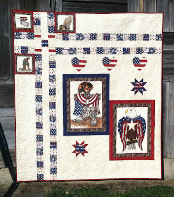 American Honor, Patriotic Quilts, Red White and Blue Quilts, In Your Debt