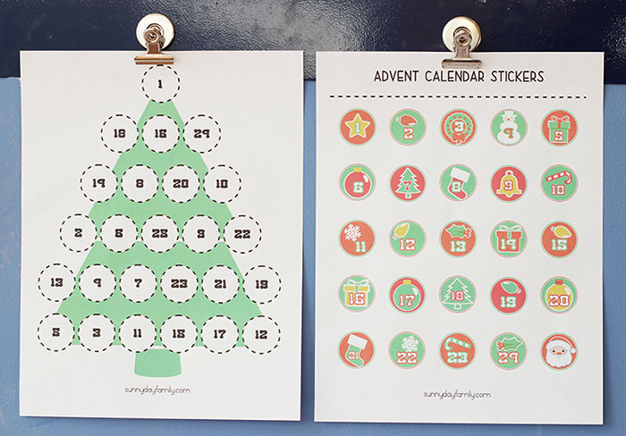 Free Printable Advent Calendar For Kids