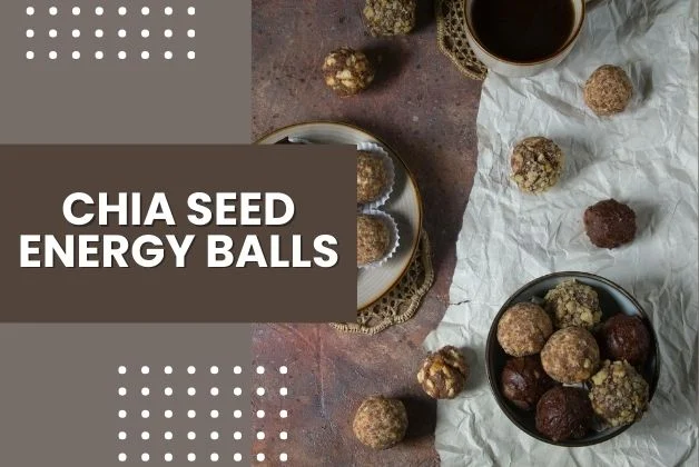 Two plates filled with chia seed energy balls, showcasing the benefits of chia and flax seeds.