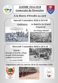 EINVILLE-AU-JARD (54) - Centenaire de l'Armistice (3-11 novembre 2018)