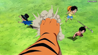 ワンピースアニメ 499話 幼少期 エース サボ ルフィ ACE LUFFY SABO | ONE PIECE Episode 499 ASL