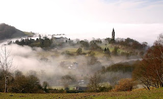 Abberley Tower In Mist - Andrew Mawby