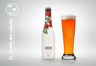 Chérie Bière Blanche à la Cerise, una cerveza de trigo a la cereza.