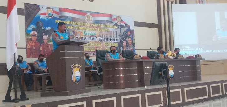 Kapolda Sulsel, Utamakan Prinsip BETAH Serta Clean And Clear, di Penerimaan Terpadu Taruna Akpol dan Bintara Polri T.A 2022