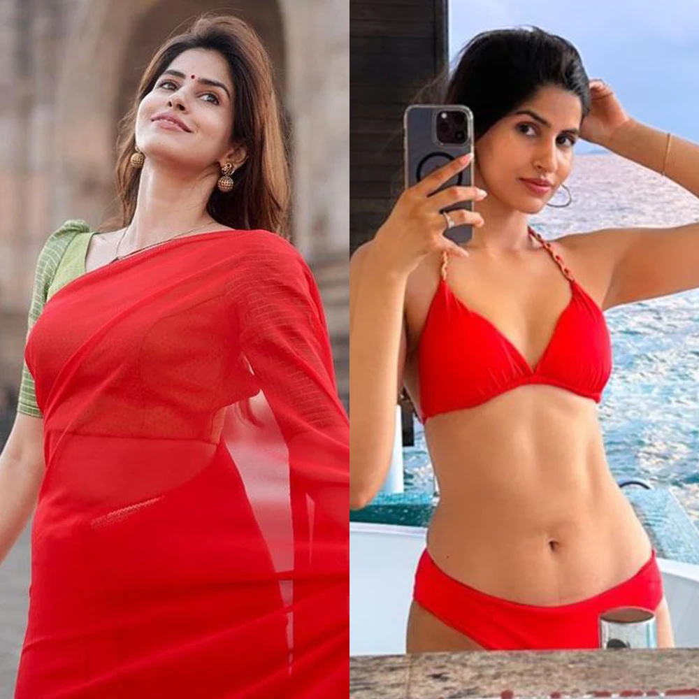 Sakshi Malik saree vs bikini hot actress