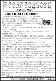 Simulado sobre a dengue