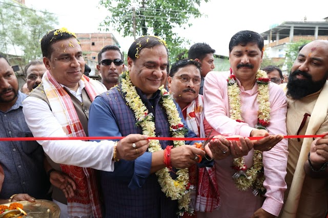 Assam CM inaugurates, lays foundation stone of various schemes in Nalbari