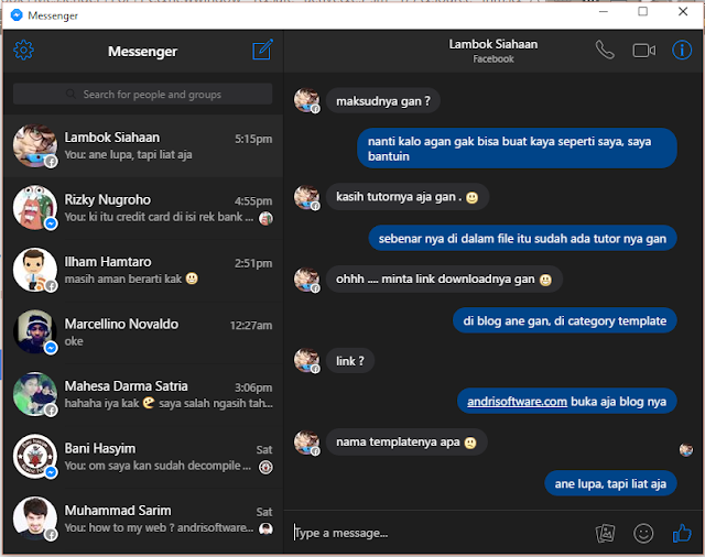 Facebook Messenger For PC