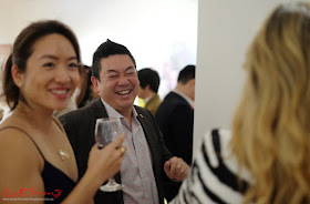 Dion enjoying a joke. Beyond the Light - Chinese Artist He Zige - Photos By Kent Johnson for Street Fashion Sydney.