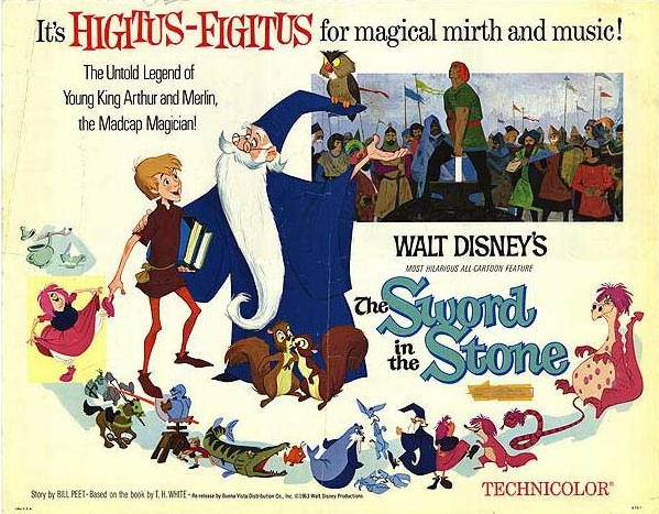 Original film poster Sword in the Stone animatedfilmreviews.filminspector.com