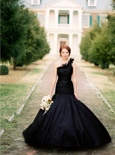 it's pretty tricky to find black wedding dresses that aren't gothic