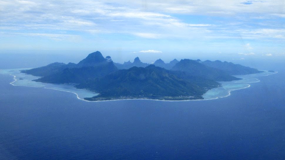 Moorea vue du ciel