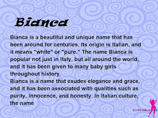 meaning of the name "Bianca"