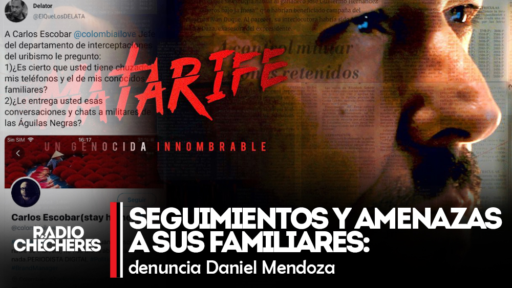 Creador de serie #Matarife denuncia seguimientos y amenazas a sus familiares