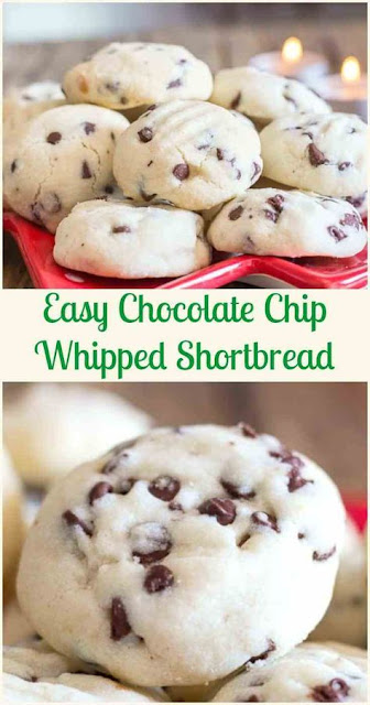 Easy Chocolate Chip Whipped Shortbread Cookies Recipes