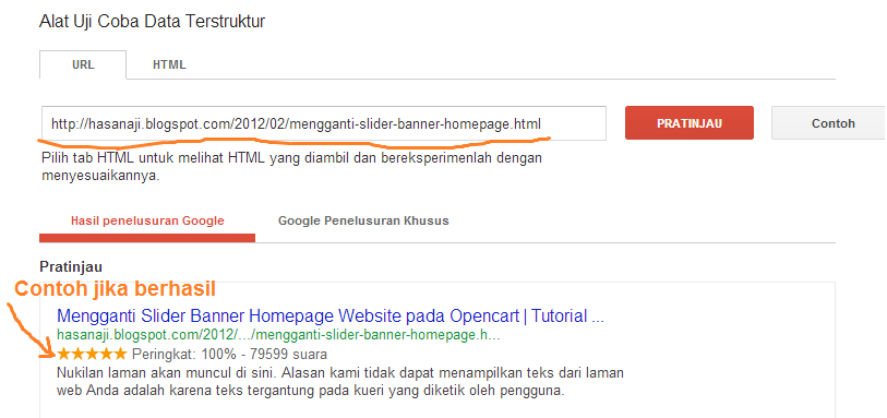 Cara Menampilkan Rate Bintang /Google Rich Snippets di 