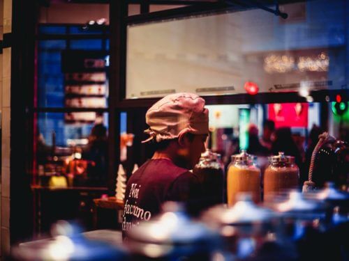 Elegant Business man having a cup of coffee