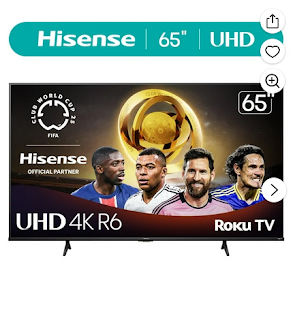 Walmart – Hisense 65" 4K Roku Smart TV (65R6E4) for $295 (Save $83) + Free Shipping