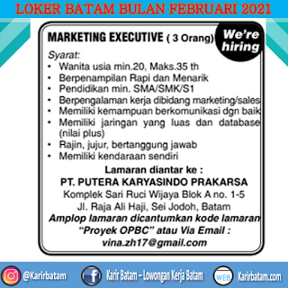 Lowongan Kerja PT. Putera Karyasindo Prakarsa