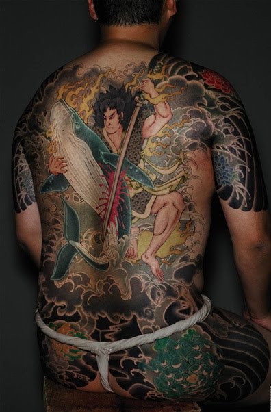 Japanese Yakuza Tattoo shooting star tattoos