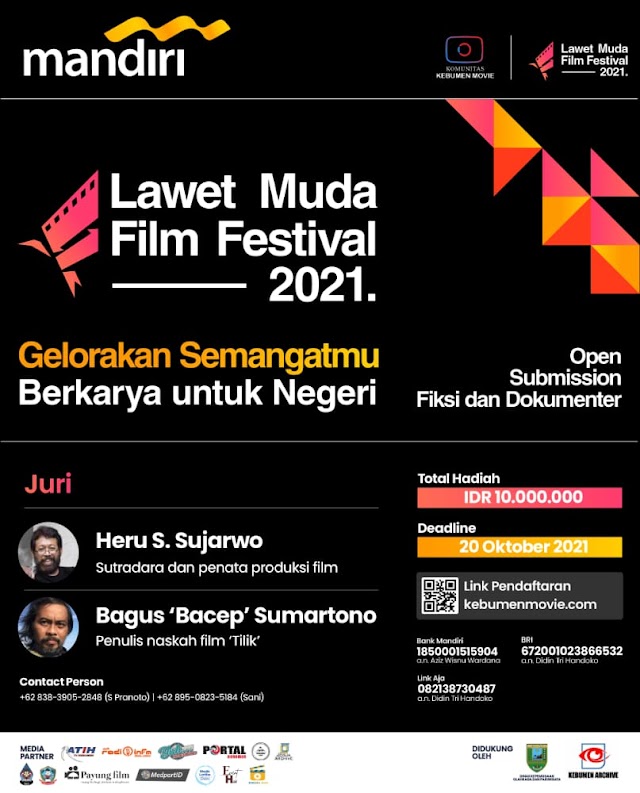 Tunjukan Kreatifitasmu Lewat Gelaran "Lawet Muda Film Festival 2021"