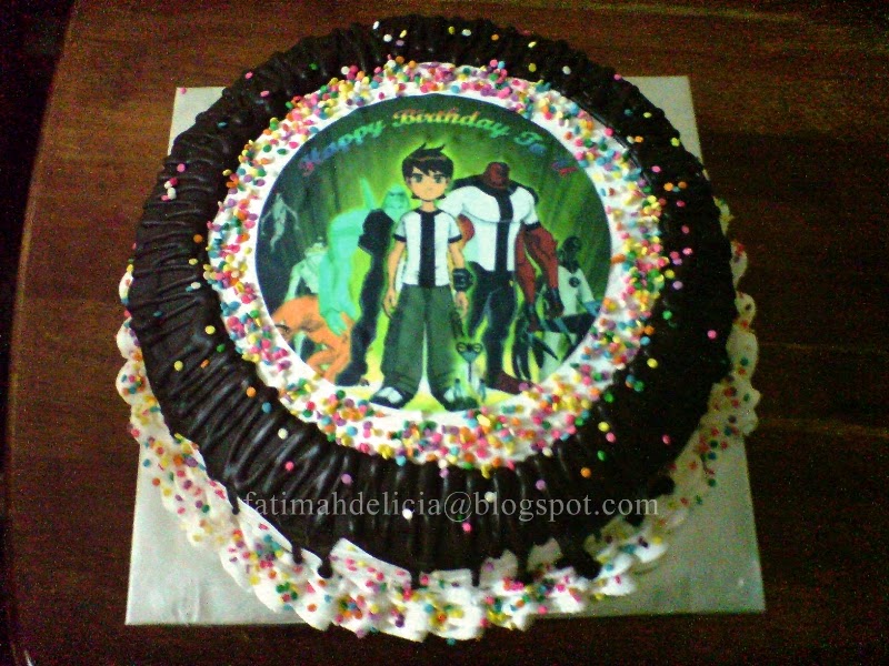 Fatimah Delicia Online Bakery: Kek Birthday Edible Image
