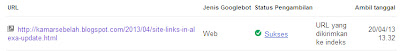 Sumbit Blog Ke Google Webmaster Tools Terbaru