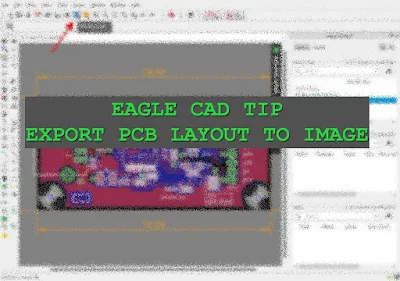 Export a PCB layout image in Eagle CAD using script