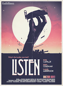 Doctor Who Listen retro poster