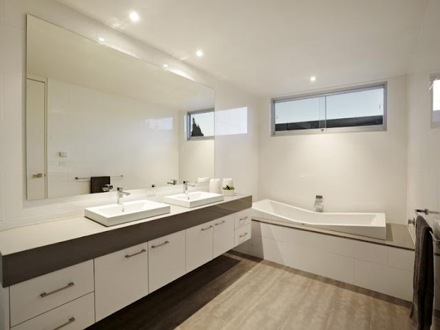 Photo of modern bathroom in an amazing home in Australia