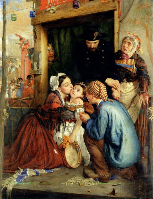 Картина Филипа Кальдерона 1859 года под названием «Французские крестьяне находят своего украденного ребенка».