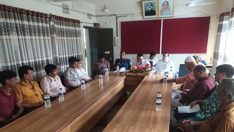 রৌমারীতে দুর্গাপুজা উপলক্ষে প্রস্তুতি সভা