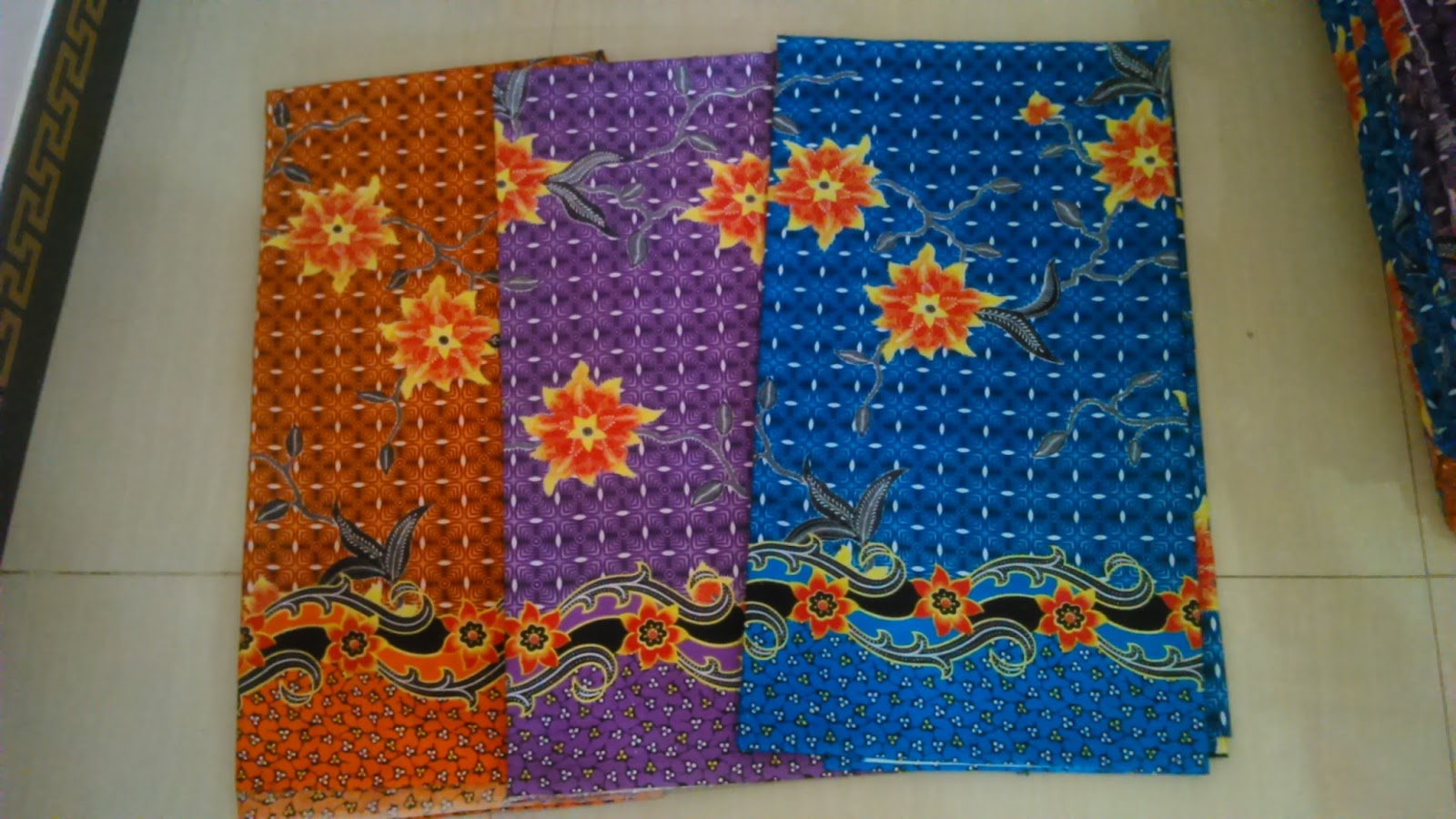 Dnis Butik Kain batik  printing warna  warni 