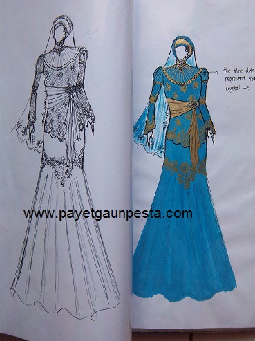 Payet Gaun  Pesta Desain  Baju Pesta Kebaya Modern  dan 