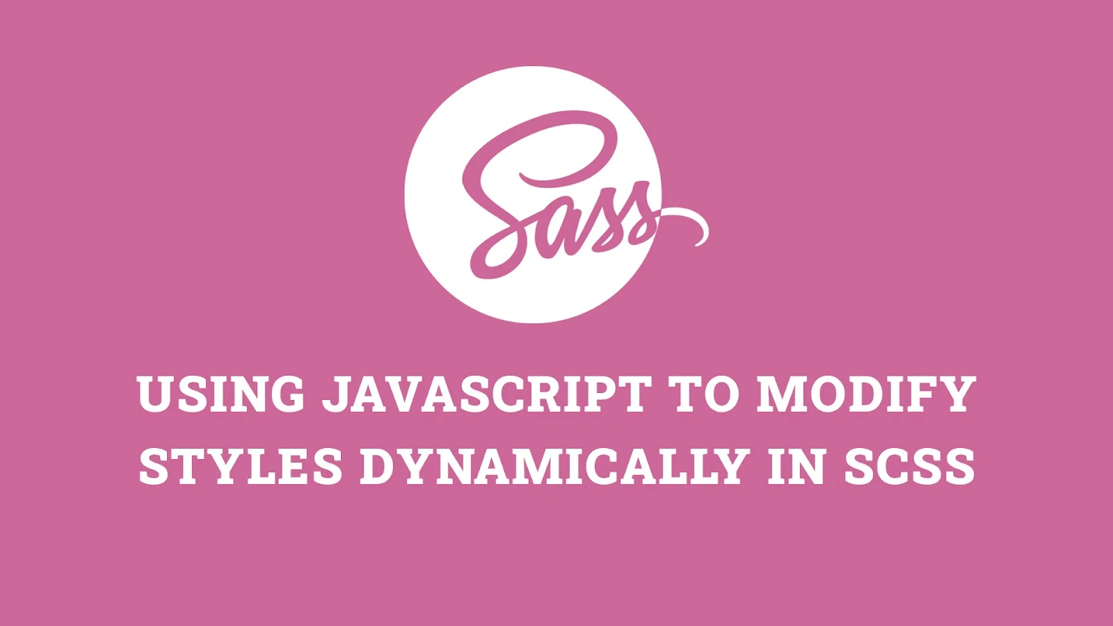 Using JavaScript to modify styles dynamically in SCSS