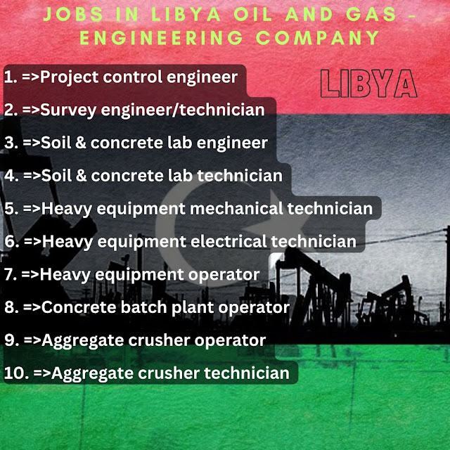 Jobs in Libya Oil and Gas - Engineering Company